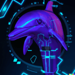 DALL-E Generated Cyber Dolphin!