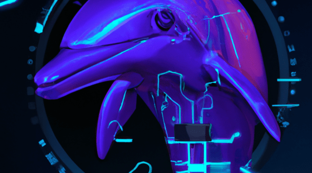 DALL-E Generated Cyber Dolphin!