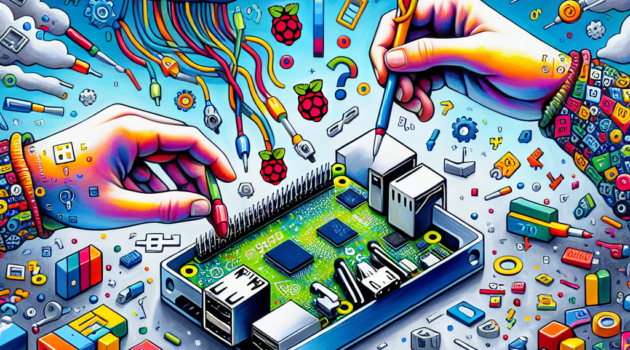 DALL-E Generated Image: Low Power, Raspberry Pi based NAS for Your Robotics Data