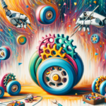 DALL-E Generated Image: An introduction to Omni-Wheels or **Mecanum wheels for robot applications. What are the benefits and drawbacks?**.png